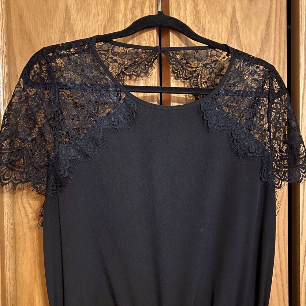 Black Lace Jumpsuit from LOFT